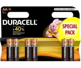 Baterie Duracell AA / R6 6 ks.