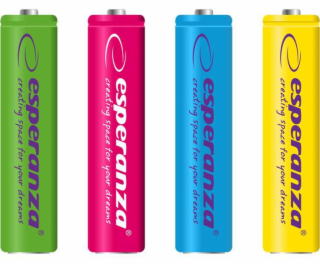 Esperanza Baterie mix AAA / R03 1000mAh 4 ks.