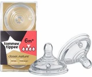 Tommee Tippee silikonový dudlík 6 m + 2 kusy (TT0092)