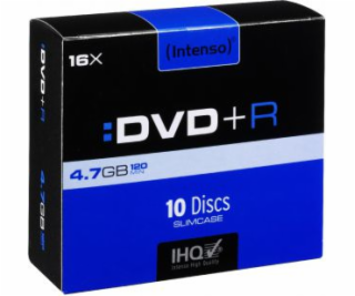 Intenso DVD+R 4,7 GB 16x 10 kusů (4111652)