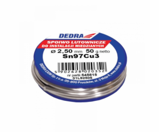 Dedra Pájecí kov 2,5mm Sn97Cu3 50g (31L92505)