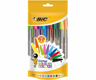 Bic Cristal Multicolor pouzdro 20 kusů (279226)