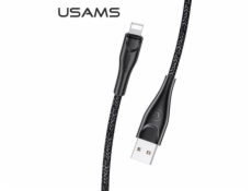 Usams USB-A – Lightning kabel 2 m černý (63789-uniw)