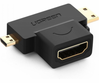 Ugreen HDMI Micro - HDMI Mini - HDMI AV adaptér černý (UG...