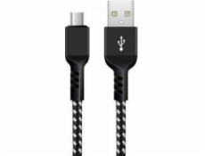 Maclean USB-A - microUSB kabel 1 m černý (MCE473)