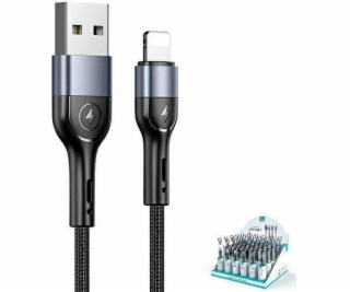 Usams USB-A – Lightning kabel 1 m černý (SJ448ZJ01)