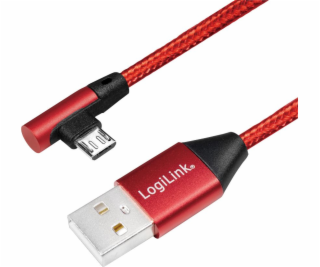 LogiLink USB-A - microUSB USB kabel 0,3 m červený (CU0149)