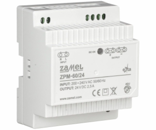 Zamel Spínaný zdroj TH-35 60W 24V DC ZPM-60/24 (EXT10000211)