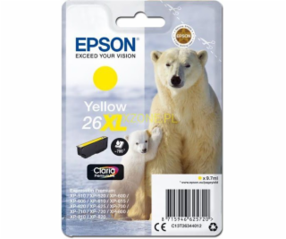 Originální inkoust Epson T263440, 26XL, žlutý (C13T26344022)