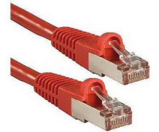 Lindy RJ-45/RJ-45 kat.6a S/FTP červená 0,3m (47160)