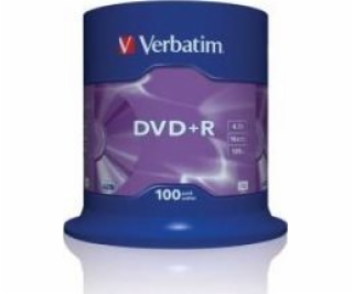 Verbatim DVD+R 4,7 GB 16x 100 kusů (43551)