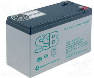 SSB baterie 12V/7,2Ah (SBL 7,2-12L)