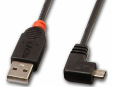 Lindy USB-A - microUSB USB kabel 2 m černý (31977)