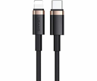 Usams USB-C – Lightning kabel 1,2 m černý (SJ484USB01)