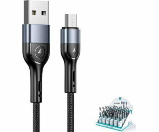 Usams USB-A - microUSB USB kabel 1 m černý (SJ450ZJ01)