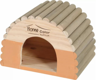 Dřevěný domek Zolux Home Color z kulatiny S 150x210x150 mm