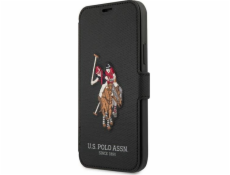 US Polo Assn US Polo USFLBKP12MPUGFLBK iPhone 12/12 Pro 6.1 černá/černá kniha Polo Embroidery Collection