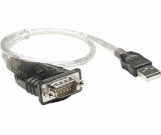 Manhattan USB-A USB kabel – 0,45 m průhledný (205146)