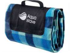 AquaWave PIKNIKOVÁ DEKA CHEQUA DEKA MODRÁ KAROVANÝ POTISK 130X150