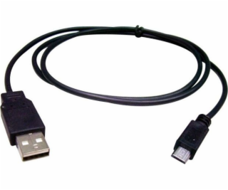 Massa USB-A - microUSB kabel 0,8 m černý (SB4301)