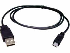 Massa USB-A - microUSB kabel 0,8 m černý (SB4301)