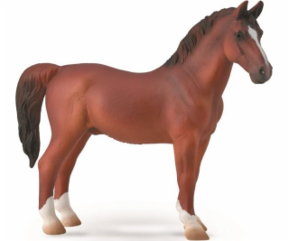 Figurka Collecta Stallion Hackey, kaštan