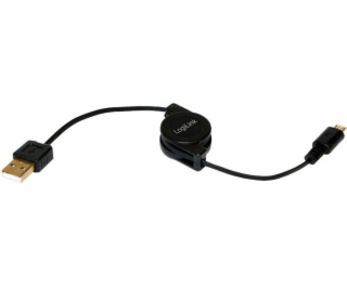 LogiLink USB-A - microUSB USB kabel 0,75 m černý (CU0090)