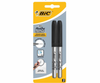 BIC ZNAČOVAČ NA LÁTKU KRUHÝ BC ČERNÝ B/C BAL 2KS