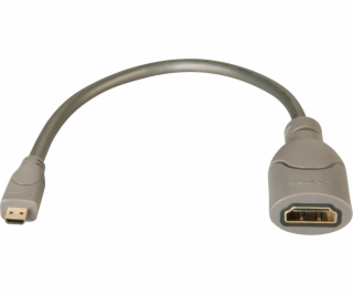 Lindy HDMI Micro - HDMI AV adaptér šedý (41298)