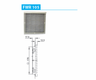 Ergom filtr pro ventilátor FWR 105 (R37RC-01010100301)