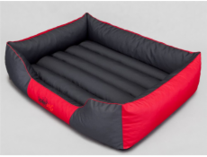 Hobbydog Comfort Bed - červená a šedá XXL