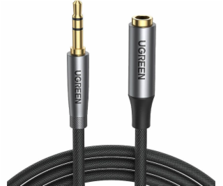 Ugreen Jack 3,5mm - Jack 3,5mm kabel 1m stříbrný (UGR982BLK)