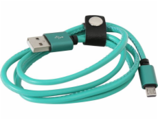 Platinet USB-A - microUSB USB kabel 1 m Zelený (PUCL1G)