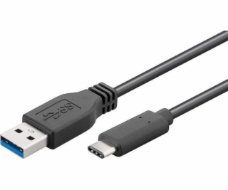 USB MicroConnect USB-A – kabel USB-C 3 m černý (USB3.1CA3)