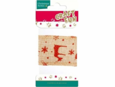 Craft with Fun CF DECORATION BN WEBBING TAPE 5,5CM/1M B/C 24/288