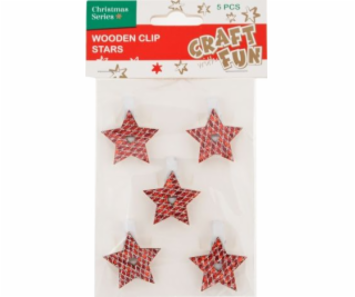 Craft with Fun CF DEKORACE BN CLOCKS STARS 6KS 10/200