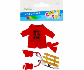 Craft with Fun ORNAMENT BN FILT ZIMNÍ PODPORA 4KS CF PBH ...