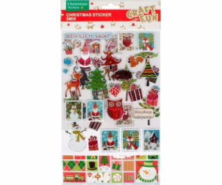 Craft with Fun CF DECORATION BN STICKERS 3MIX 16X29 12/288