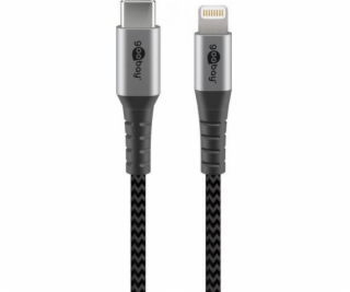 Goobay USB-A - Lightning kabel 0,5 m stříbrný (49270)