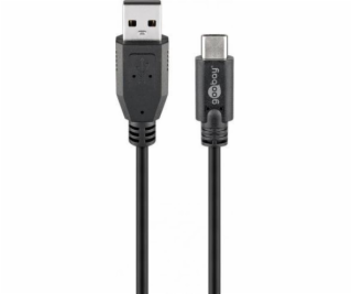 Goobay USB-A - USB-C USB kabel 0,5 m černý (55467)