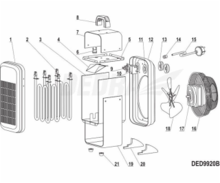 Dedra termostat 16A