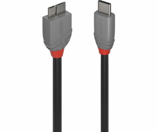 Lindy USB-C - micro-B USB kabel 3 m černý (36623)