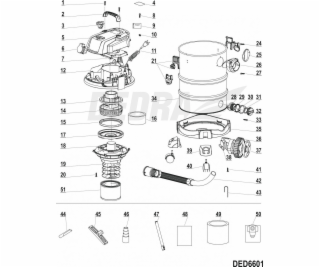 Základna vysavače Dedra
