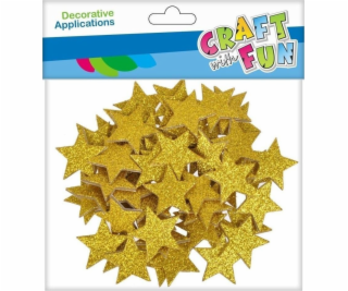 Craft with Fun DEKORACE EVA STARS BROK SPRING 60ST CF 12/144