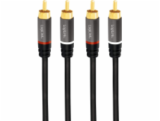 LogiLink RCA (Cinch) x2 - RCA (Cinch) x2 kabel 5m černý (CA1207)