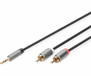 Digitus Digitus Stereo 3,5mm až 2RCA rozbočovač Y, M na M...