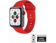 Kapalný řemínek Crong Crong – Řemínek Apple Watch 38/40 mm (červený)