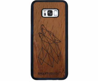 Dřevěné pouzdro SmartWoods Wolf pro Samsung Galaxy S8 Plus