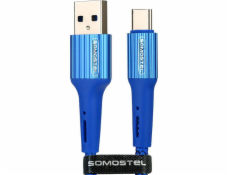 Somostel USB-A - USB-C USB kabel 1 m Modrý (25699)