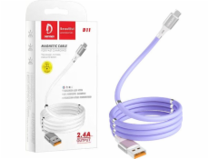 Denmen USB-A – USB-C kabel USB 1 m fialový (29364)